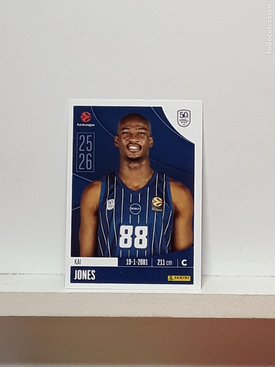 Sammelleidenschaft Sport: EUROLIGA 2025 2026 EUROLEAGUE 25 26 CROMO PANINI BALONCESTO N 60 ANADOLU EFES KAI JONES