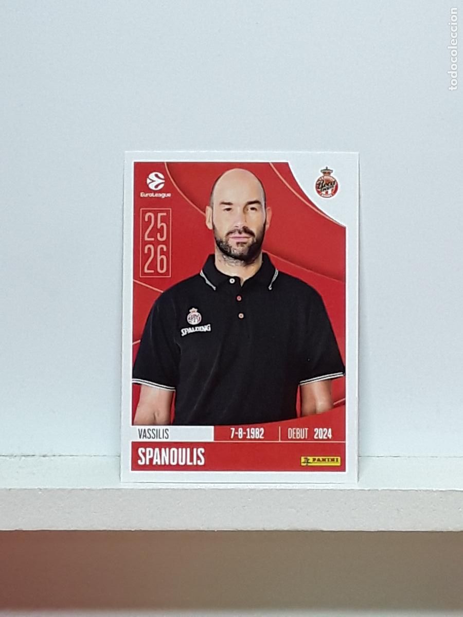 Sammelleidenschaft Sport: EUROLIGA 2025 2026 EUROLEAGUE 25 26 CROMO PANINI BALONCESTO N 62 MONACO VASSILIS SPANOULIS