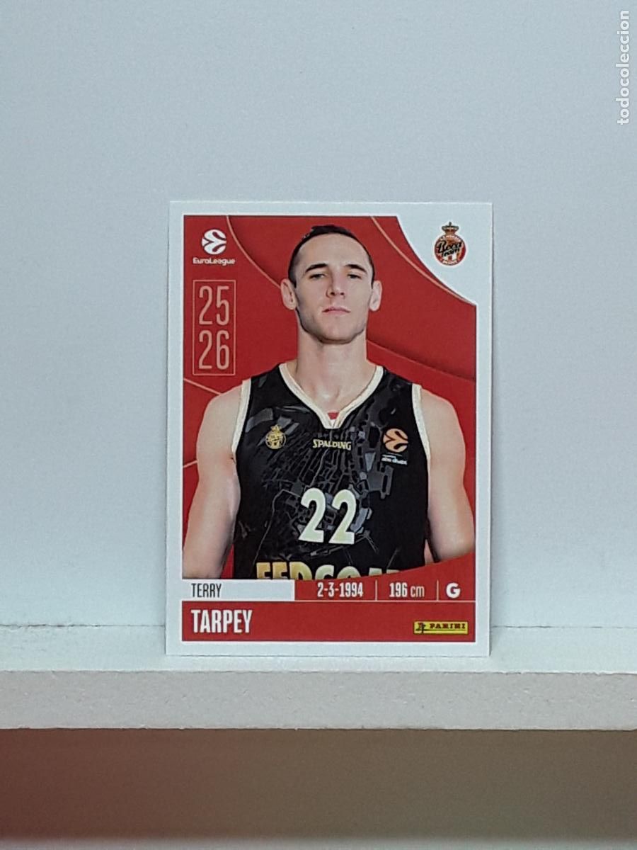 Sports collectibles: EUROLIGA 2025 2026 EUROLEAGUE 25 26 CROMO PANINI BALONCESTO N 65 MONACO TERRY TARPEY
