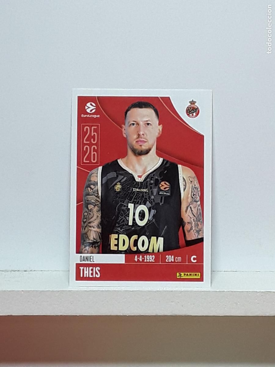 Sammelleidenschaft Sport: EUROLIGA 2025 2026 EUROLEAGUE 25 26 CROMO PANINI BALONCESTO N 73 MONACO DANIEL THEIS