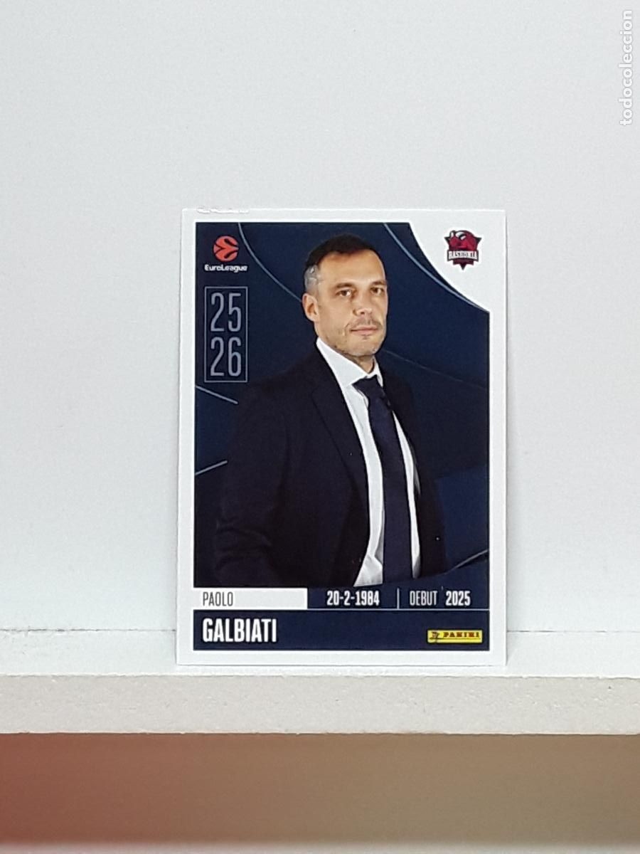 Sammelleidenschaft Sport: EUROLIGA 2025 2026 EUROLEAGUE 25 26 CROMO PANINI BALONCESTO N 79 BASKONIA PAOLO GALBIATI