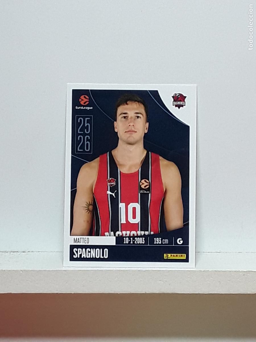Sammelleidenschaft Sport: EUROLIGA 2025 2026 EUROLEAGUE 25 26 CROMO PANINI BALONCESTO N 84 BASKONIA MATTEO SPAGNOLO