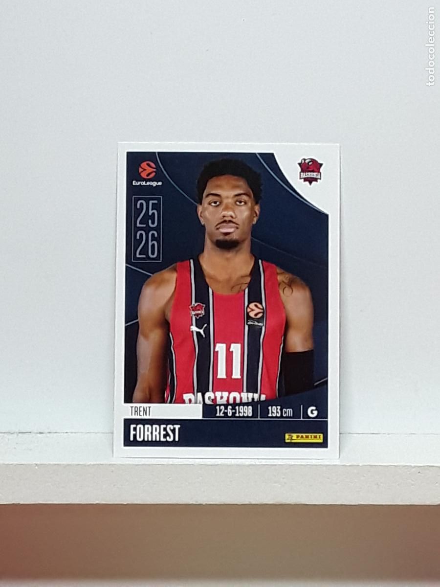 Sammelleidenschaft Sport: EUROLIGA 2025 2026 EUROLEAGUE 25 26 CROMO PANINI BALONCESTO N 85 BASKONIA TRENT FORREST