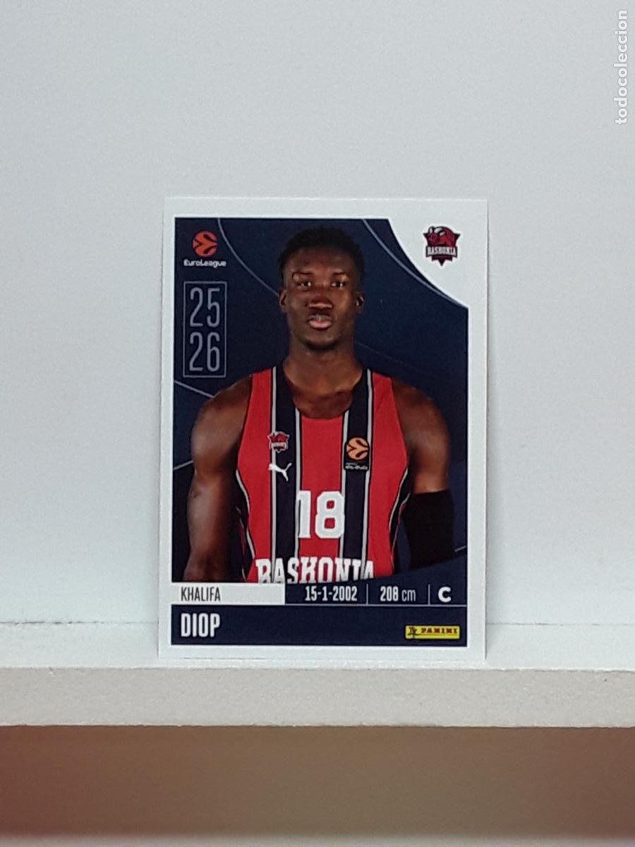 Sammelleidenschaft Sport: EUROLIGA 2025 2026 EUROLEAGUE 25 26 CROMO PANINI BALONCESTO N 93 BASKONIA KHALIFA DIOP