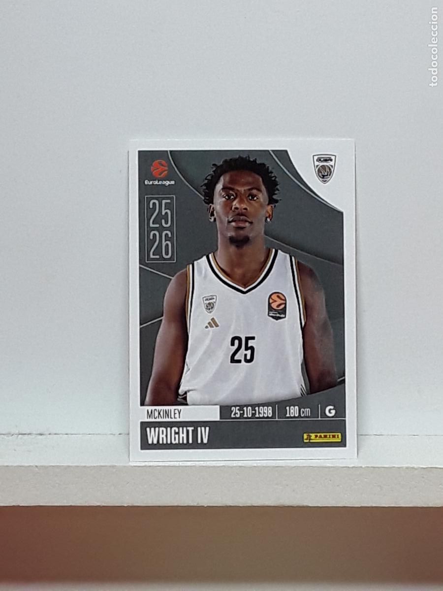 Coleccionismo deportivo: EUROLIGA 2025 2026 EUROLEAGUE 25 26 CROMO PANINI BALONCESTO N 119 DUBAI MCKINLEY WRIGHT IV