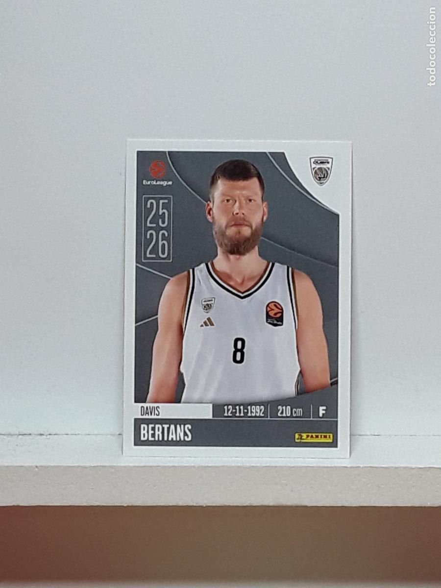 Colecionismo desportivo: EUROLIGA 2025 2026 EUROLEAGUE 25 26 CROMO PANINI BALONCESTO N 123 DUBAI DAVIS BERTANS