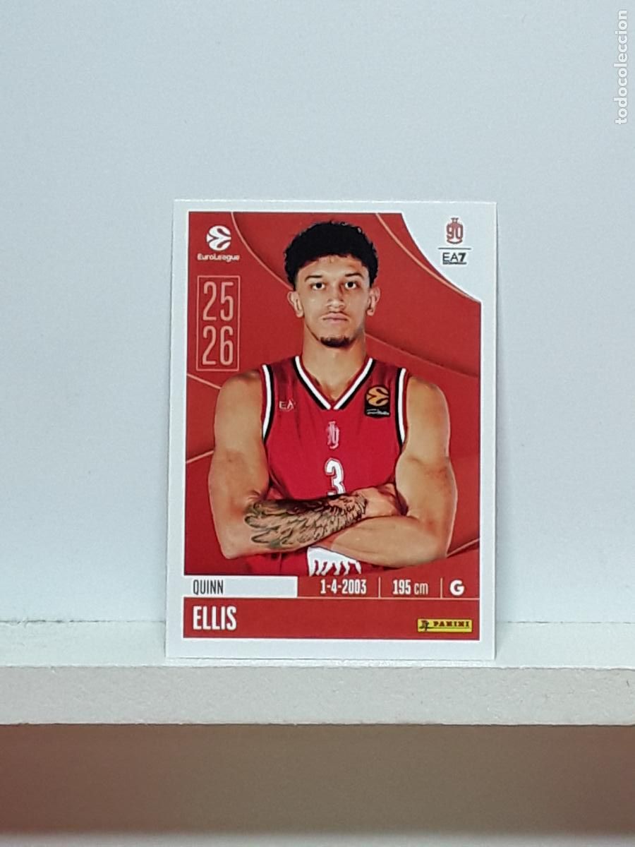 Coleccionismo deportivo: EUROLIGA 2025 2026 EUROLEAGUE 25 26 CROMO PANINI BALONCESTO N 133 OLIMPIA MILANO QUINN ELLIS