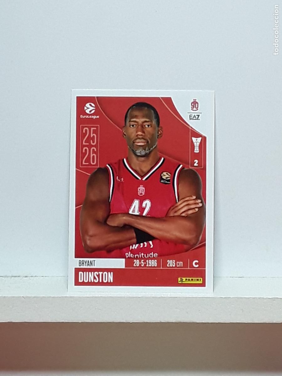 Colecionismo desportivo: EUROLIGA 2025 2026 EUROLEAGUE 25 26 CROMO PANINI BALONCESTO N 145 OLIMPIA MILANO BRYANT DUNSTON