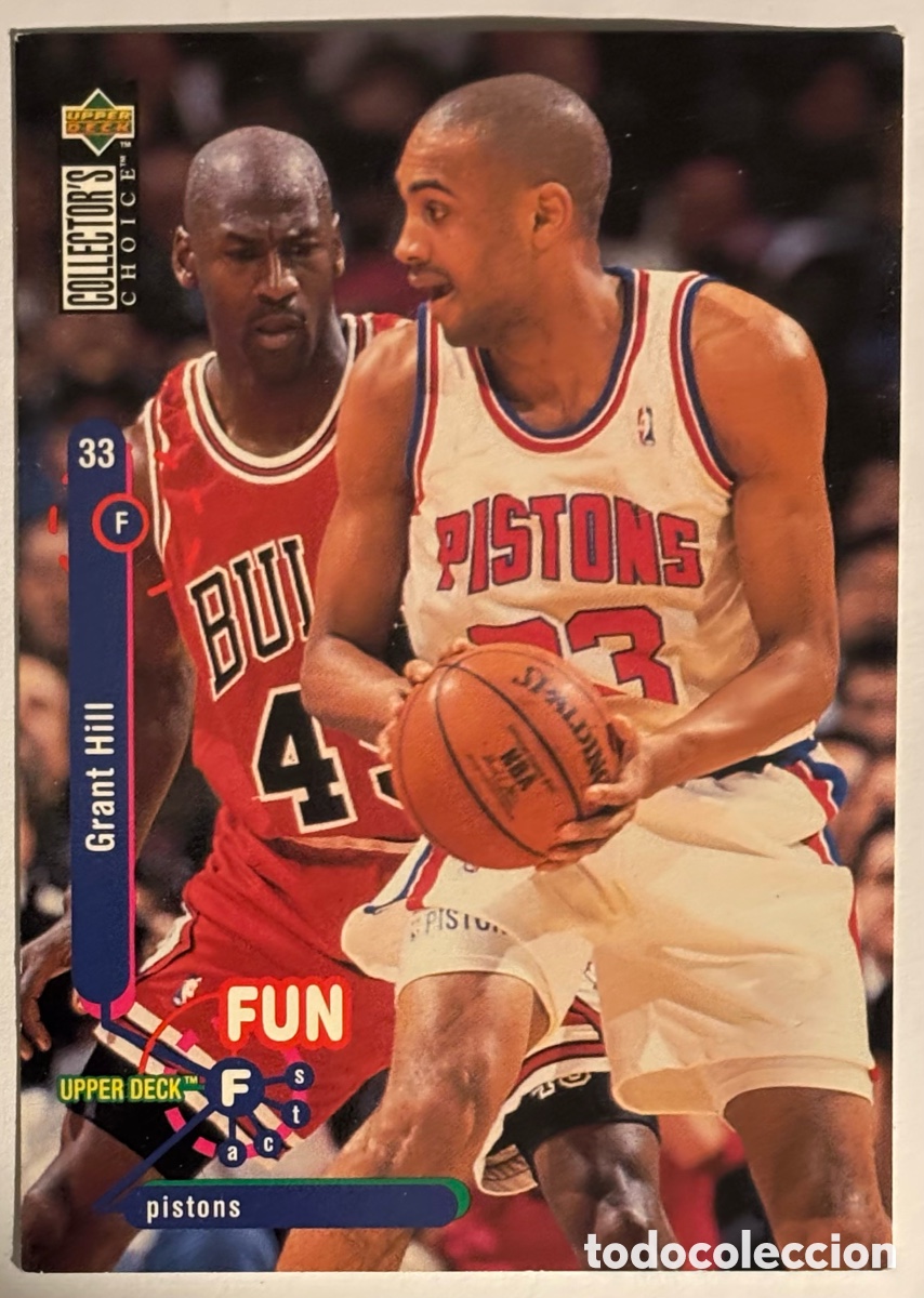 Coleccionismo deportivo: GRANT HILL (PISTONS). CARTA 1995 NBA COLLECTORS CHOICE. #173. MICHAEL JORDAN 45.