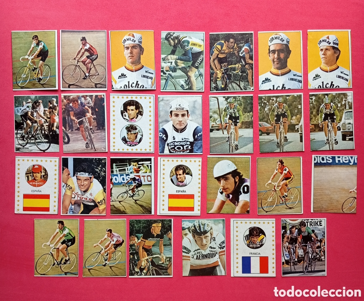 Coleccionismo deportivo: 27 cromos VUELTA CICLISTA - ASES INTERNACIONALES DEL PEDAL - MERCHANTE 1983 - CHOCOLATES HUESO