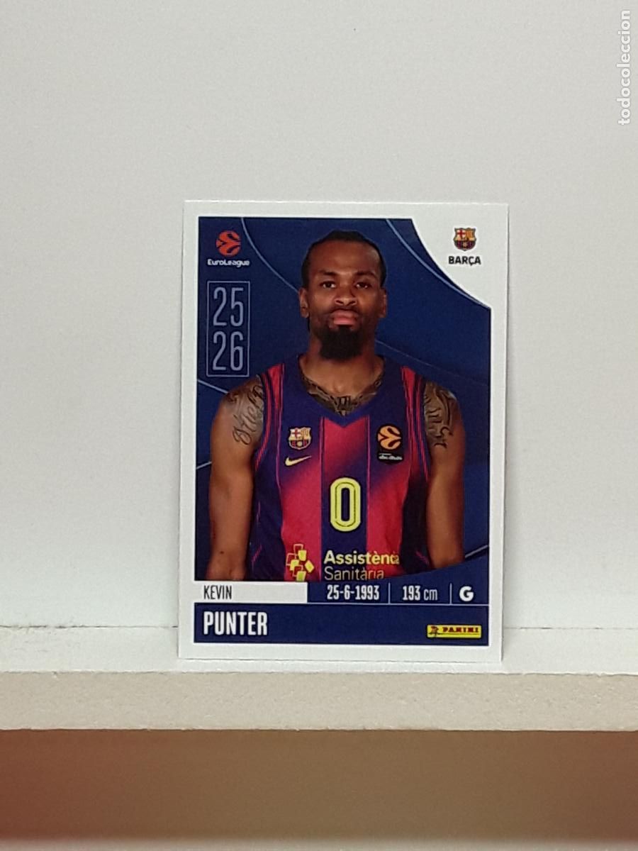 Coleccionismo deportivo: EUROLIGA 2025 2026 EUROLEAGUE 25 26 CROMO PANINI BALONCESTO N 148 BARCELONA KEVIN PUNTER