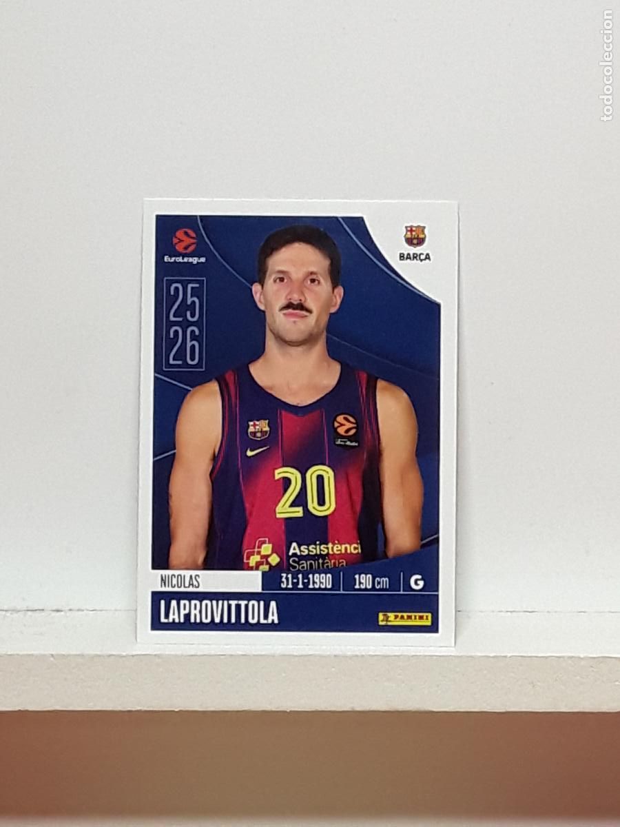 Collectionnisme sportif: EUROLIGA 2025 2026 EUROLEAGUE 25 26 CROMO PANINI BALONCESTO N 153 BARCELONA NICOLAS LAPROVITTOLA