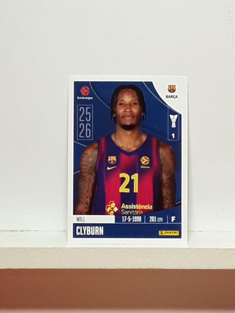 Collectionnisme sportif: EUROLIGA 2025 2026 EUROLEAGUE 25 26 CROMO PANINI BALONCESTO N 156 BARCELONA WILL CLYBURN