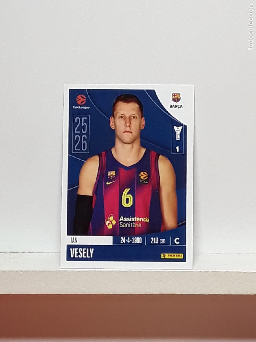 Collectionnisme sportif: EUROLIGA 2025 2026 EUROLEAGUE 25 26 CROMO PANINI BALONCESTO N 158 BARCELONA JAN VESELY