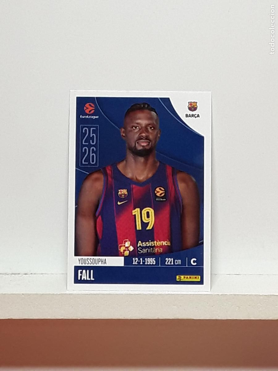 Collectionnisme sportif: EUROLIGA 2025 2026 EUROLEAGUE 25 26 CROMO PANINI BALONCESTO N 160 BARCELONA YOUSSOUPHA FALL