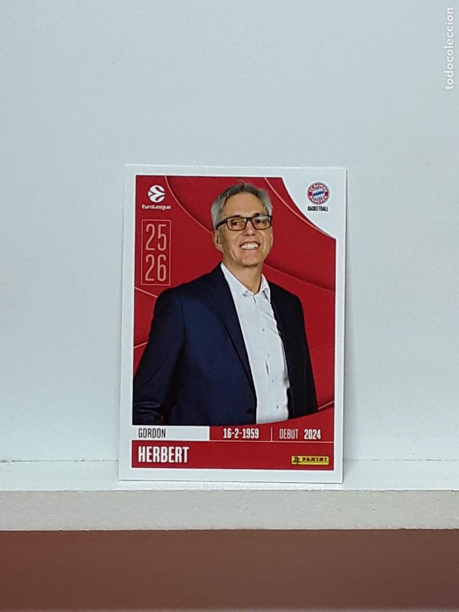 Collectionnisme sportif: EUROLIGA 2025 2026 EUROLEAGUE 25 26 CROMO PANINI BALONCESTO N 164 BAYERN MUNCHEN GORDON HERBERT