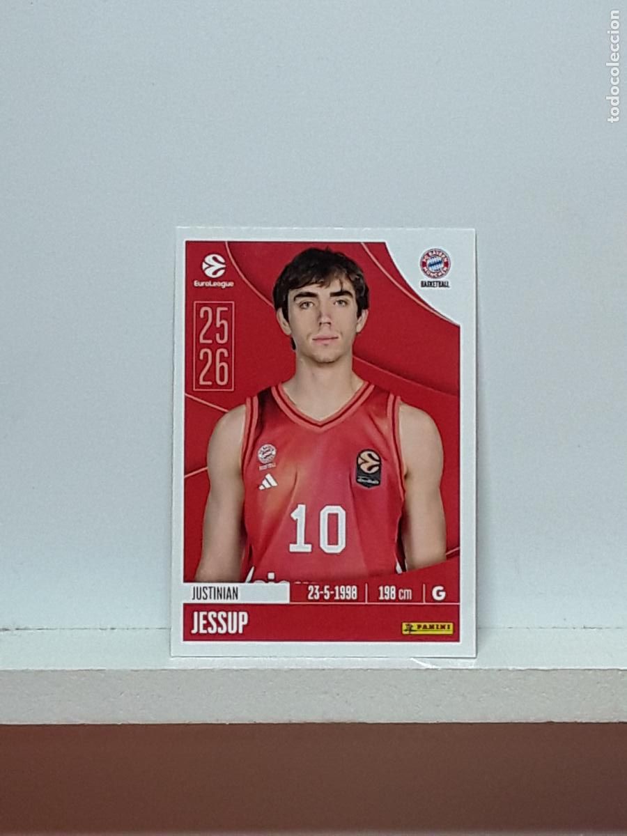 Collectionnisme sportif: EUROLIGA 2025 2026 EUROLEAGUE 25 26 CROMO PANINI BALONCESTO N 166 BAYERN MUNCHEN JUSTINIAN JESSUP