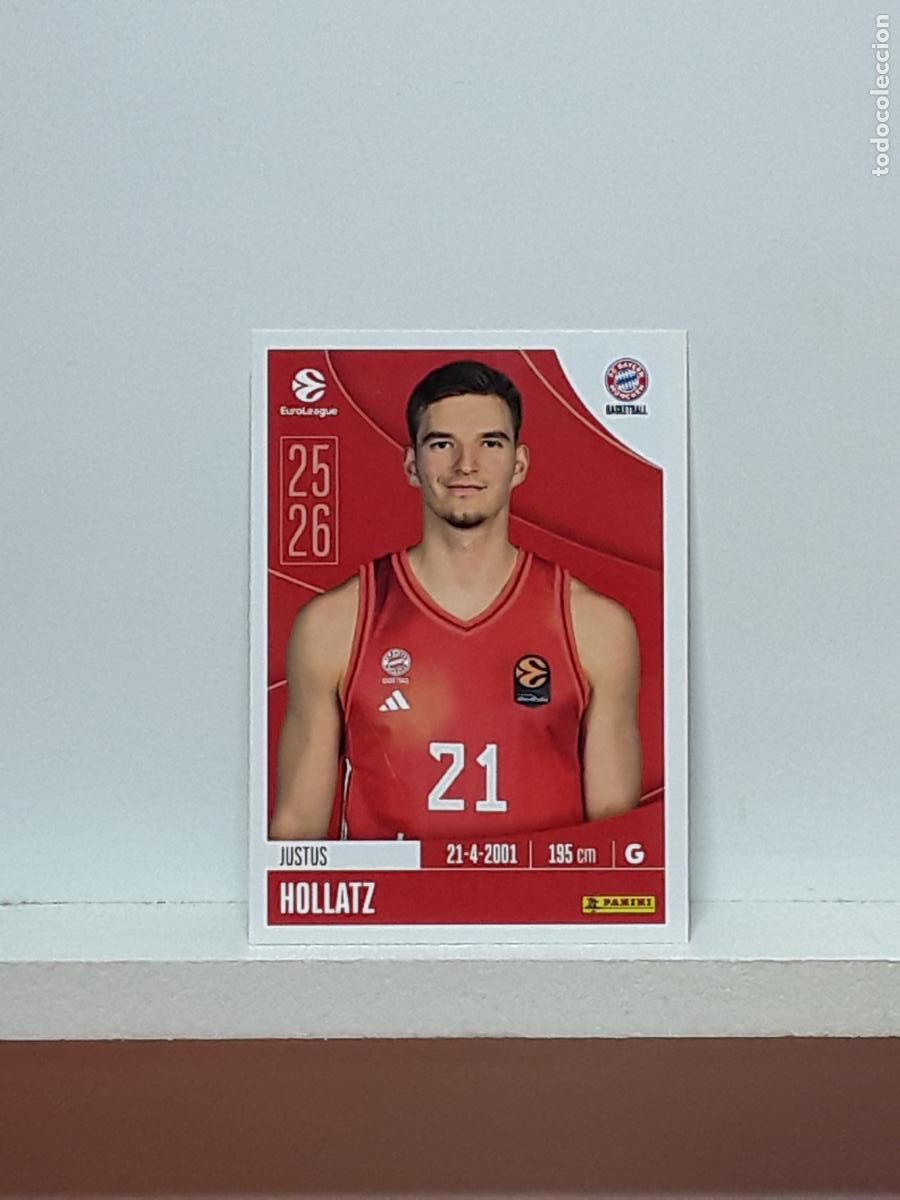 Coleccionismo deportivo: EUROLIGA 2025 2026 EUROLEAGUE 25 26 CROMO PANINI BALONCESTO N 169 BAYERN MUNCHEN JUSTUS HOLLATZ