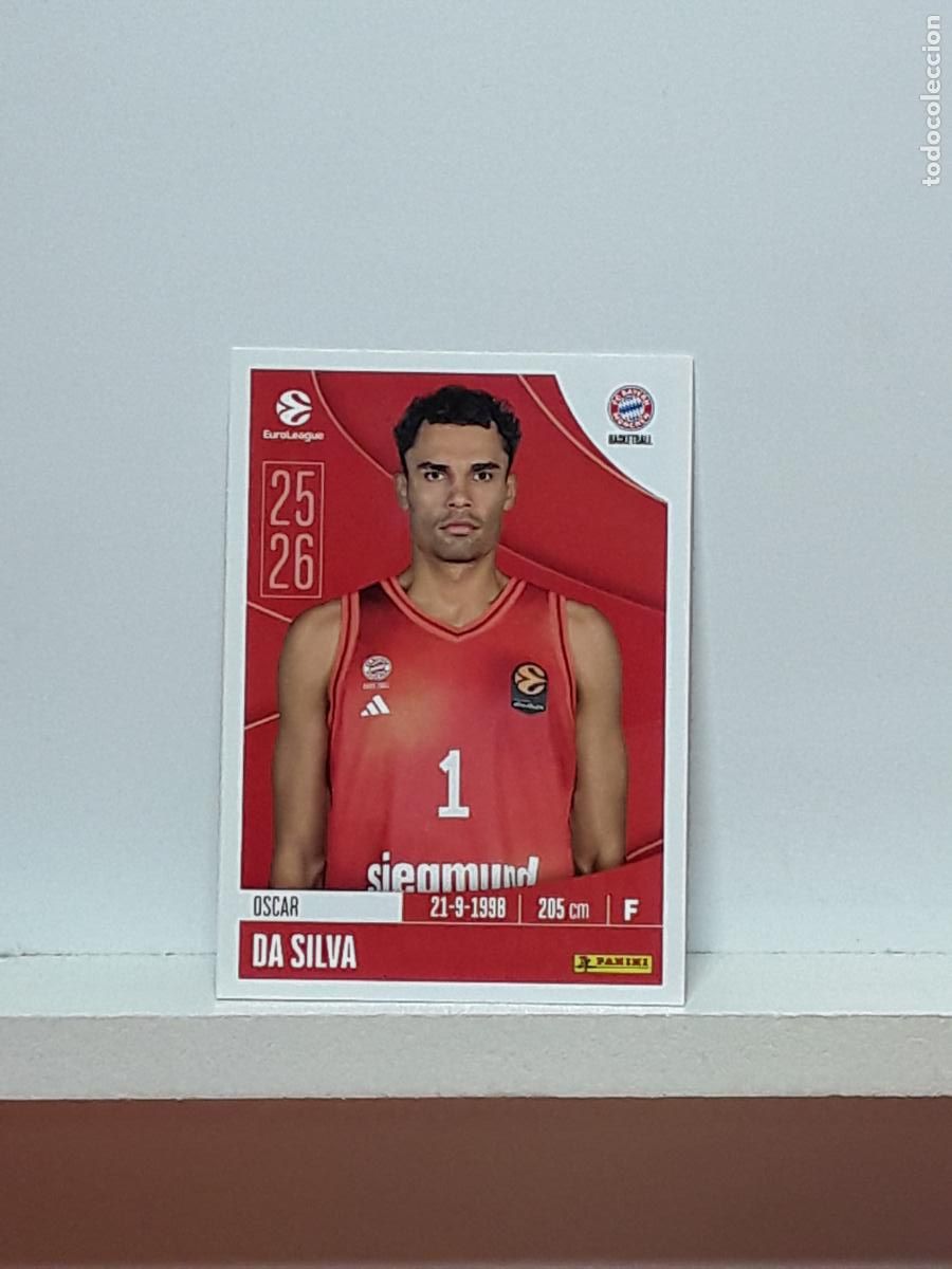 Coleccionismo deportivo: EUROLIGA 2025 2026 EUROLEAGUE 25 26 CROMO PANINI BALONCESTO N 172 BAYERN MUNCHEN OSCAR DA SILVA