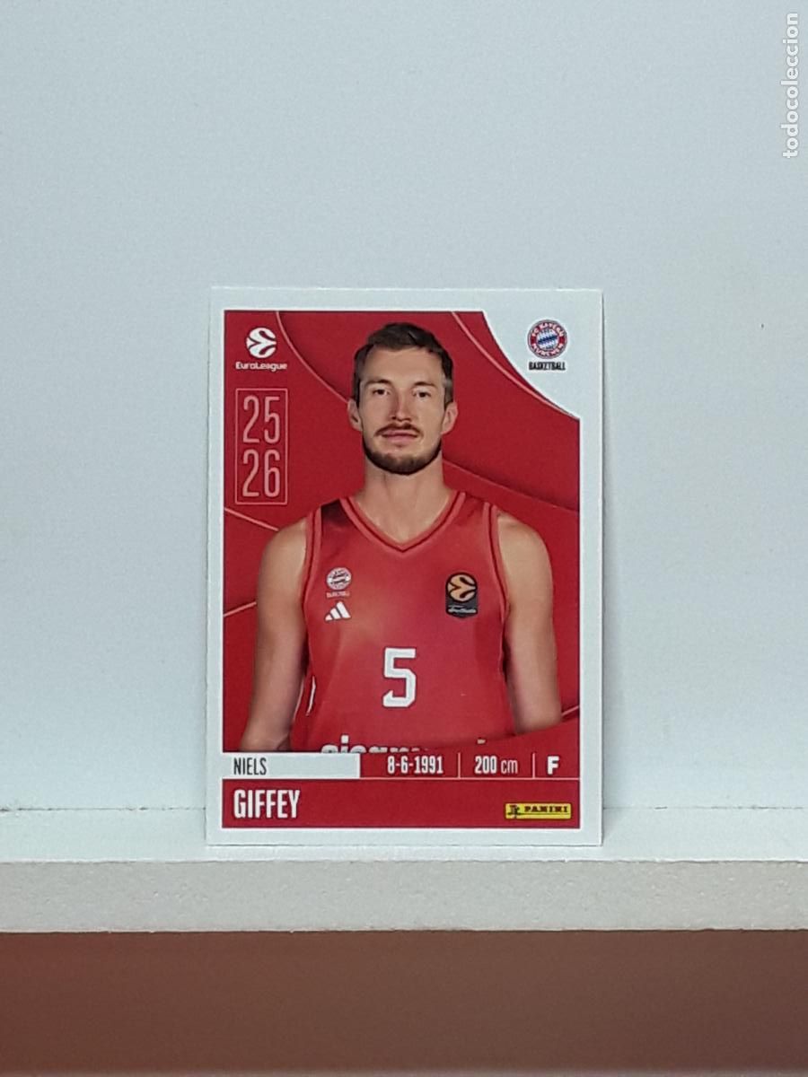 Coleccionismo deportivo: EUROLIGA 2025 2026 EUROLEAGUE 25 26 CROMO PANINI BALONCESTO N 173 BAYERN MUNCHEN NIELS GIFFEY