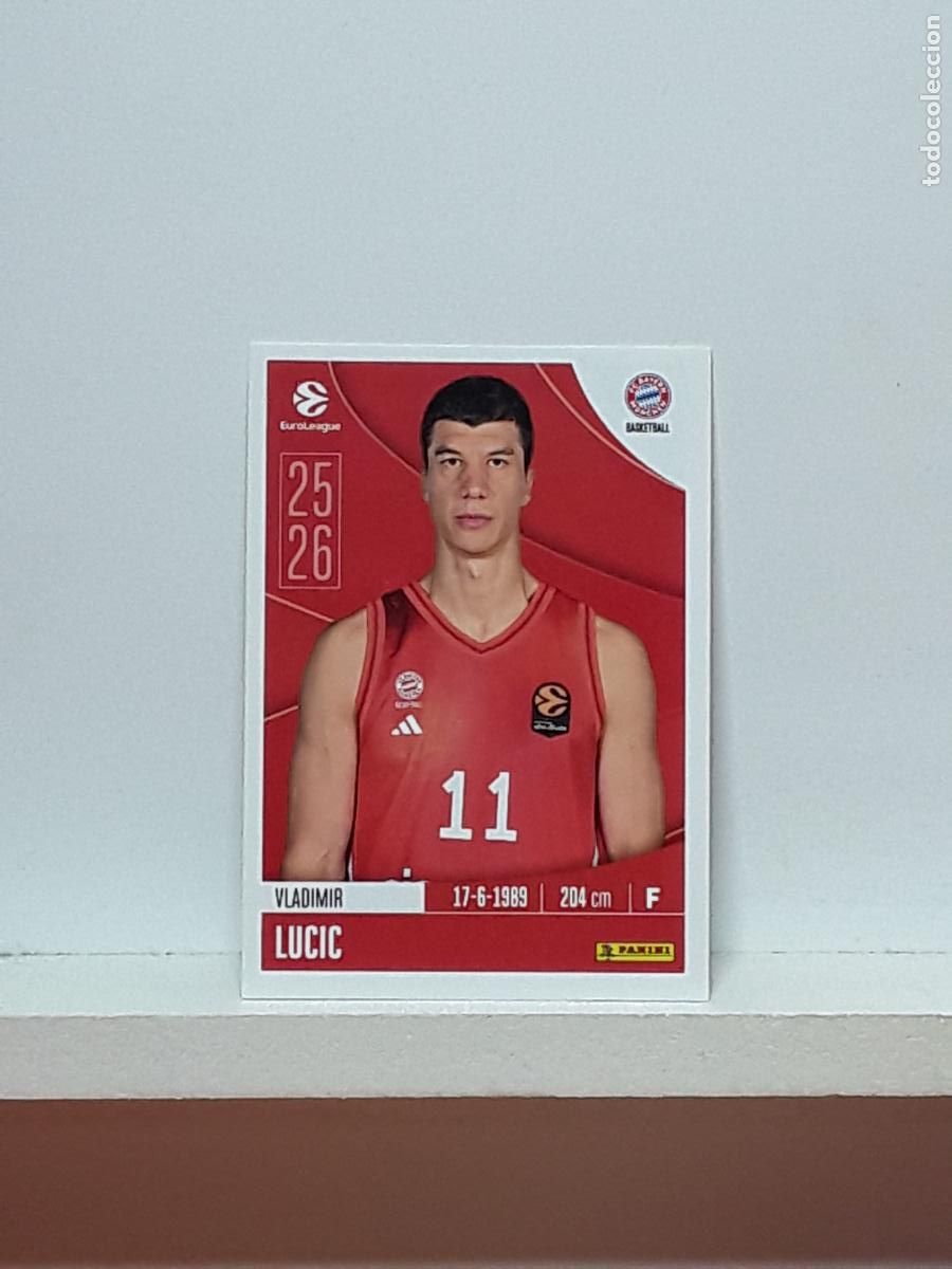 Collectionnisme sportif: EUROLIGA 2025 2026 EUROLEAGUE 25 26 CROMO PANINI BALONCESTO N 174 BAYERN MUNCHEN VLADIMIR LUCIC