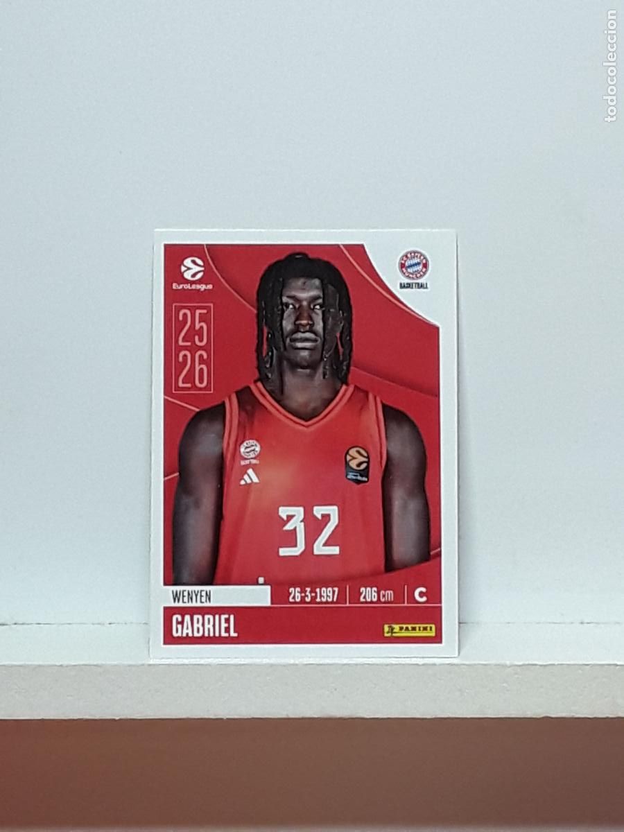 Collectionnisme sportif: EUROLIGA 2025 2026 EUROLEAGUE 25 26 CROMO PANINI BALONCESTO N 178 BAYERN MUNCHEN WENYEN GABRIEL