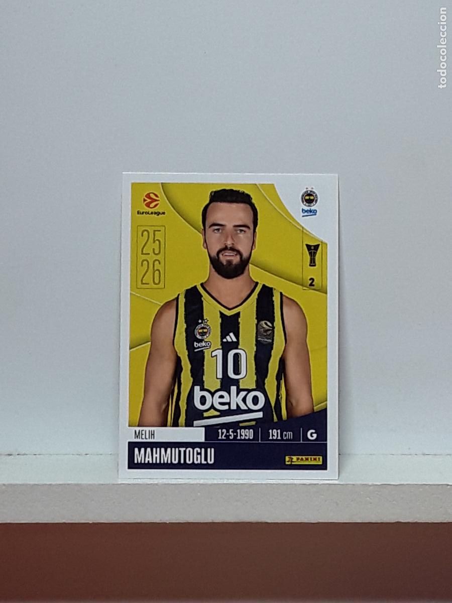 Collectionnisme sportif: EUROLIGA 2025 2026 EUROLEAGUE 25 26 CROMO PANINI BALONCESTO N 185 FENERBAHCE MELIH MAHMUTOGLU