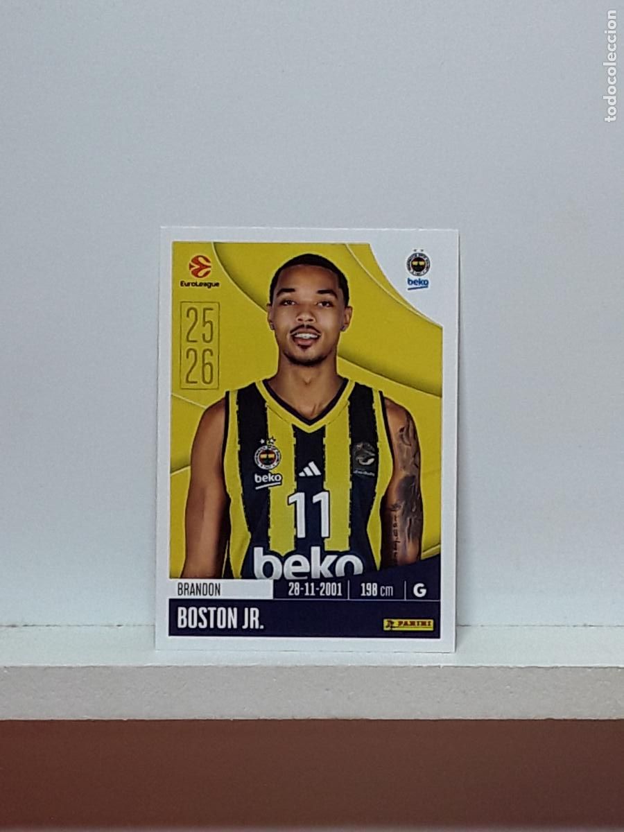 Collectionnisme sportif: EUROLIGA 2025 2026 EUROLEAGUE 25 26 CROMO PANINI BALONCESTO N 186 FENERBAHCE BRANDON BOSTON JR.