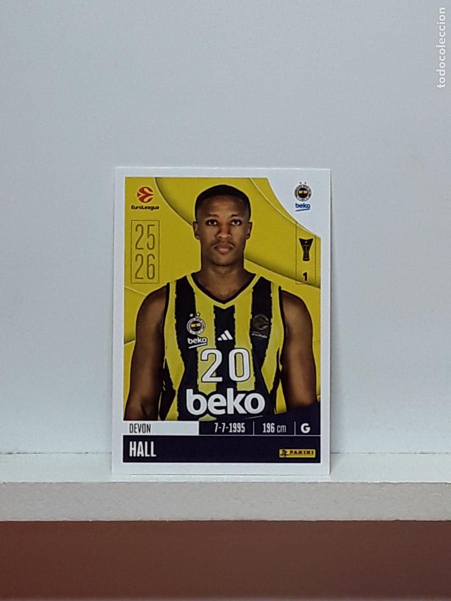 Collectionnisme sportif: EUROLIGA 2025 2026 EUROLEAGUE 25 26 CROMO PANINI BALONCESTO N 187 FENERBAHCE DEVON HALL