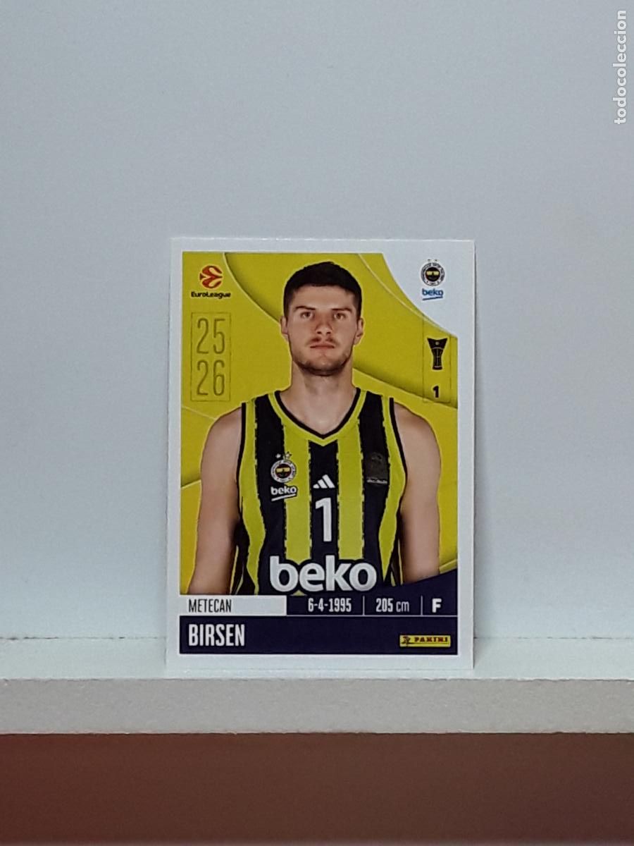 Collectionnisme sportif: EUROLIGA 2025 2026 EUROLEAGUE 25 26 CROMO PANINI BALONCESTO N 189 FENERBAHCE METECAN BIRSEN