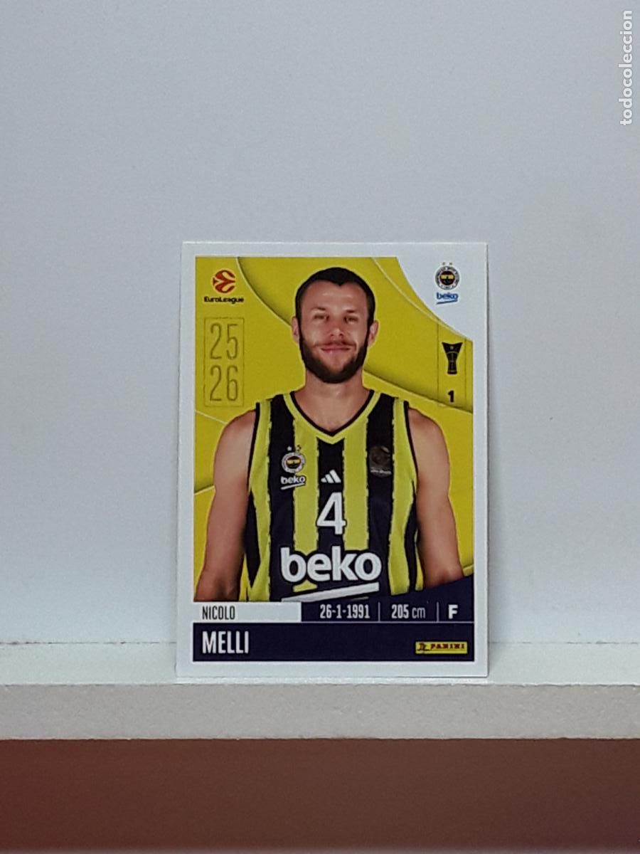 Collectionnisme sportif: EUROLIGA 2025 2026 EUROLEAGUE 25 26 CROMO PANINI BALONCESTO N 190 FENERBAHCE NICOLO MELLI