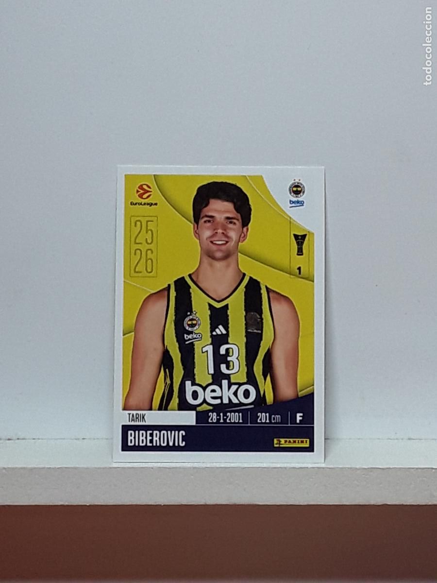 Collectionnisme sportif: EUROLIGA 2025 2026 EUROLEAGUE 25 26 CROMO PANINI BALONCESTO N 191 FENERBAHCE TARIK BIBEROVIC