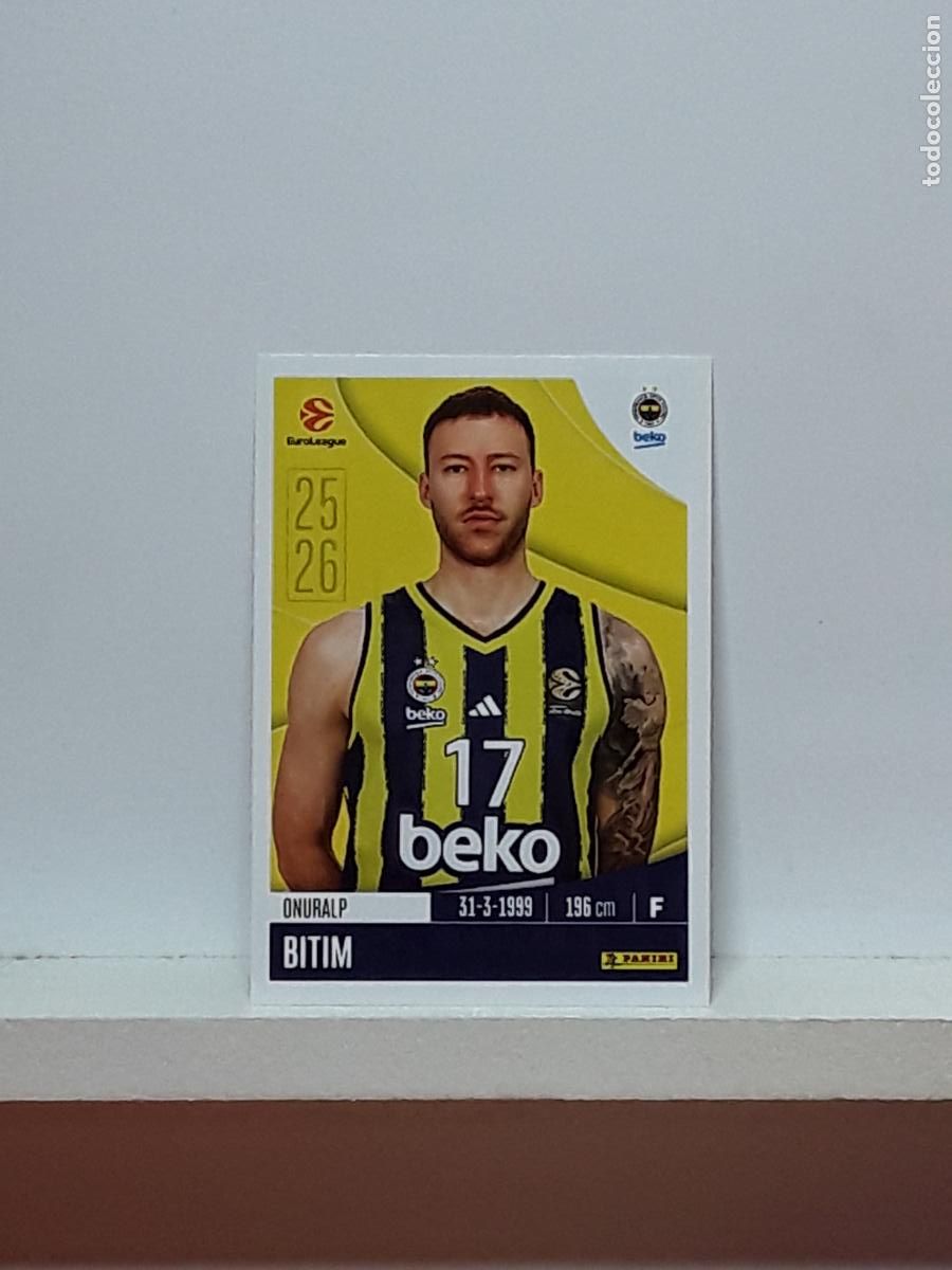 Collectionnisme sportif: EUROLIGA 2025 2026 EUROLEAGUE 25 26 CROMO PANINI BALONCESTO N 192 FENERBAHCE ONURALP BITIM