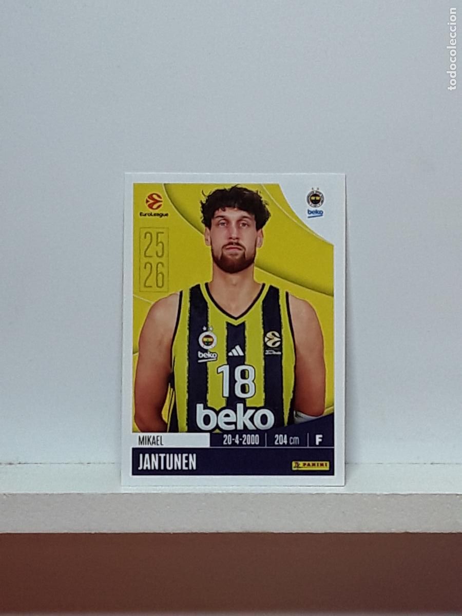 Collectionnisme sportif: EUROLIGA 2025 2026 EUROLEAGUE 25 26 CROMO PANINI BALONCESTO N 193 FENERBAHCE MIKAEL JANTUNEN