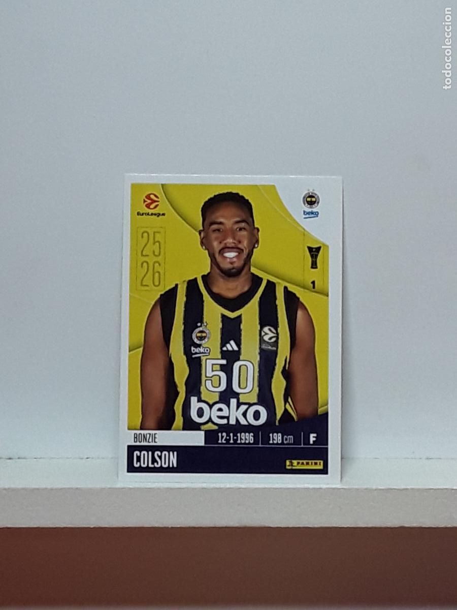 Collectionnisme sportif: EUROLIGA 2025 2026 EUROLEAGUE 25 26 CROMO PANINI BALONCESTO N 194 FENERBAHCE BONZIE COLSON