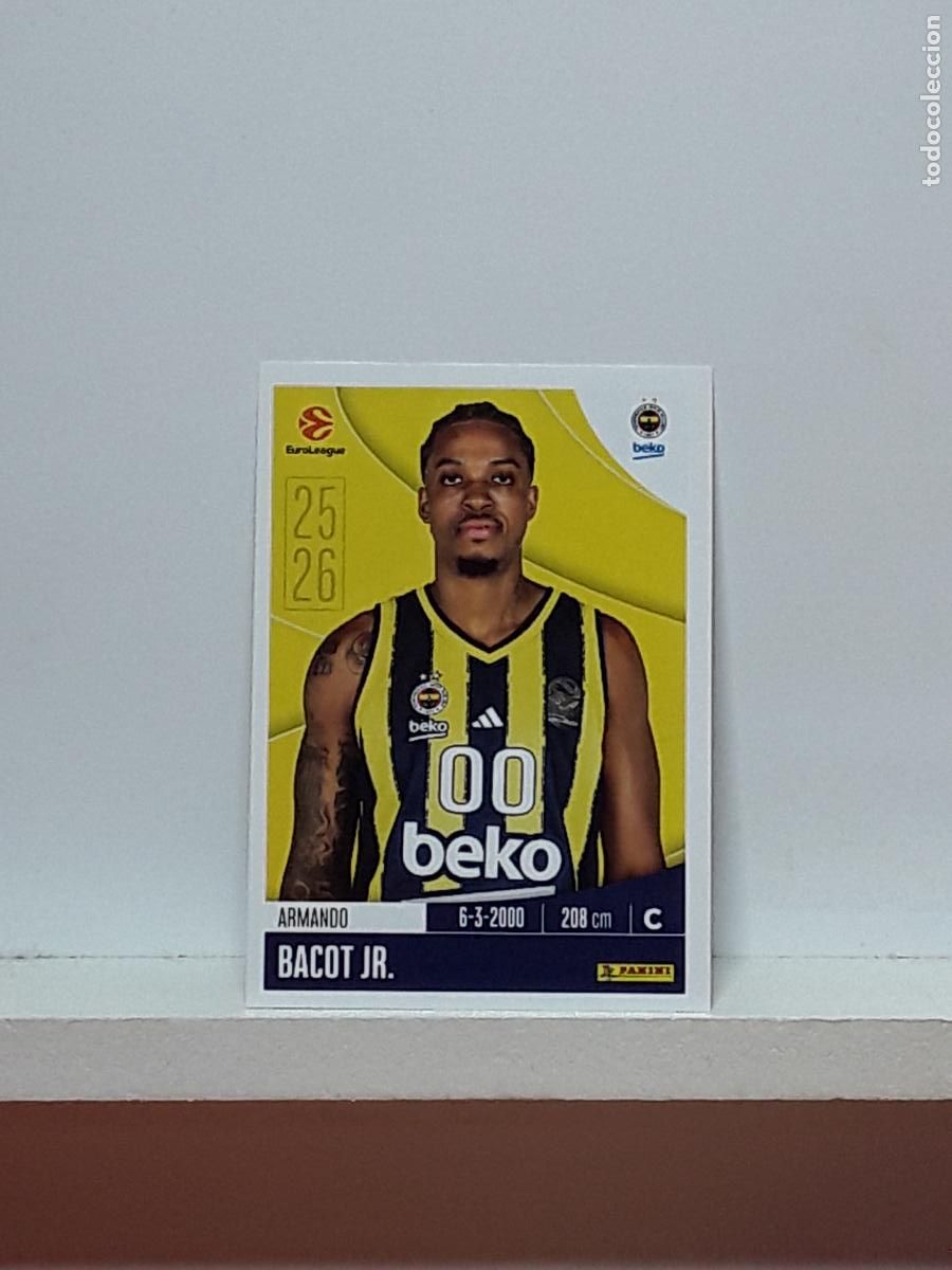 Collectionnisme sportif: EUROLIGA 2025 2026 EUROLEAGUE 25 26 CROMO PANINI BALONCESTO N 195 FENERBAHCE ARMANDO BACOT JR.