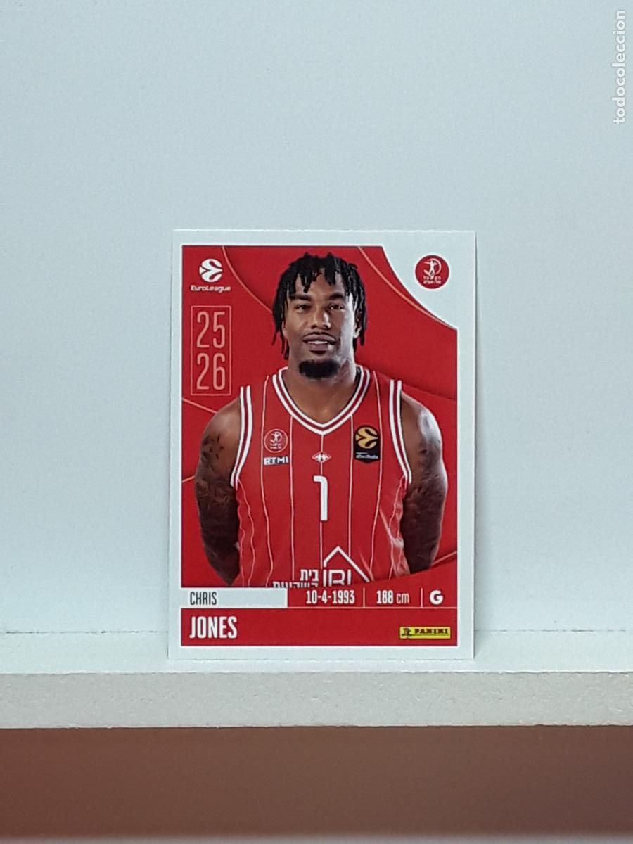 Collectionnisme sportif: EUROLIGA 2025 2026 EUROLEAGUE 25 26 CROMO PANINI BALONCESTO N 199 HAPOEL TEL AVIV CHRIS JONES