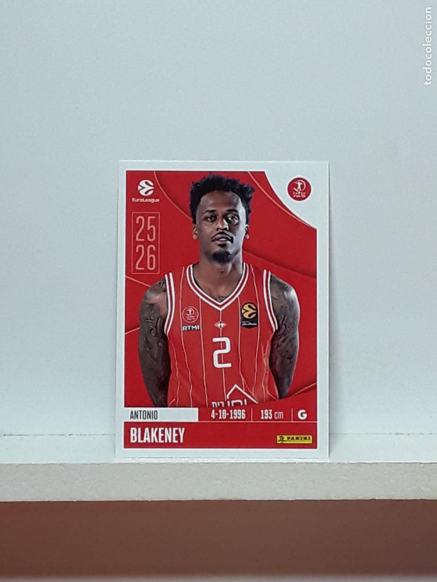 Coleccionismo deportivo: EUROLIGA 2025 2026 EUROLEAGUE 25 26 CROMO PANINI BALONCESTO N 200 HAPOEL TEL AVIV ANTONIO BLAKENEY