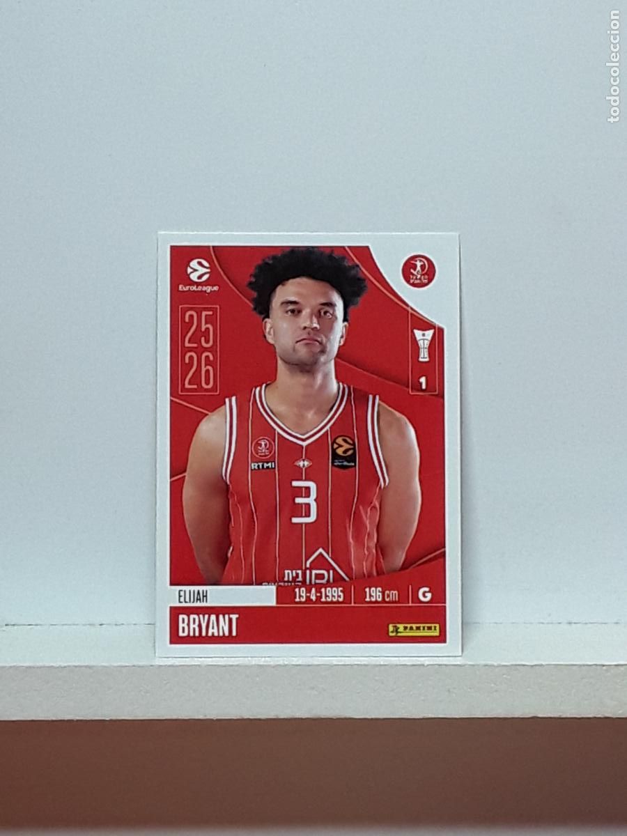 Coleccionismo deportivo: EUROLIGA 2025 2026 EUROLEAGUE 25 26 CROMO PANINI BALONCESTO N 201 HAPOEL TEL AVIV ELIJAH BRYANT
