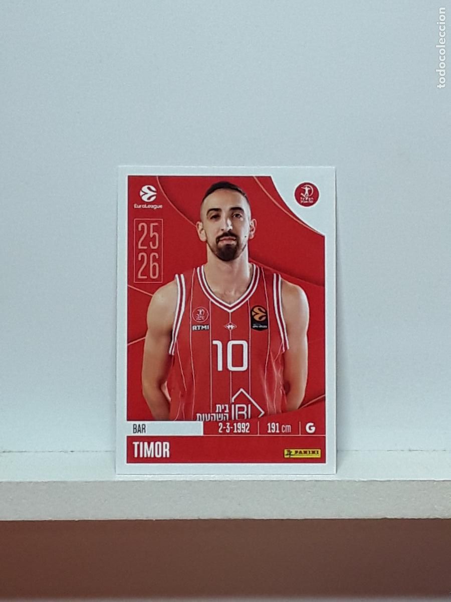 Coleccionismo deportivo: EUROLIGA 2025 2026 EUROLEAGUE 25 26 CROMO PANINI BALONCESTO N 203 HAPOEL TEL AVIV BAR TIMOR