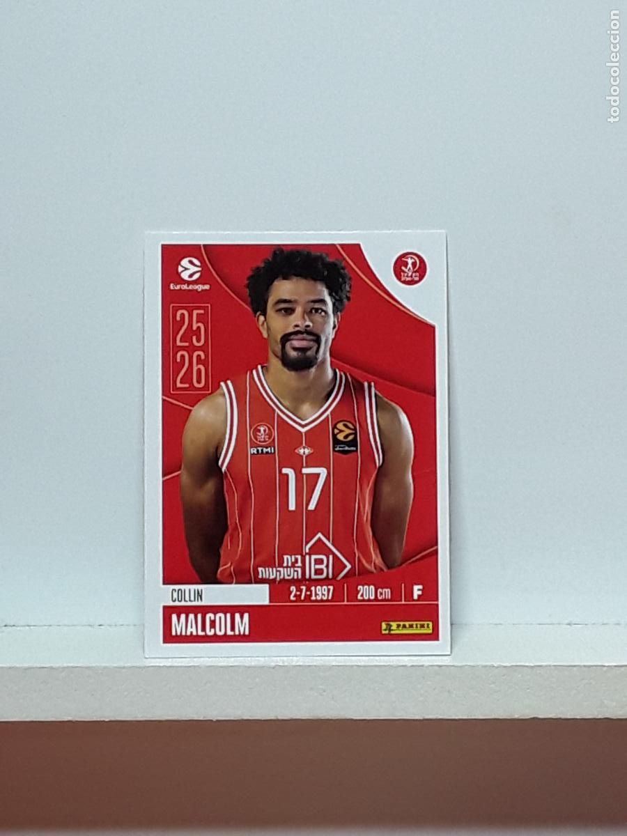 Coleccionismo deportivo: EUROLIGA 2025 2026 EUROLEAGUE 25 26 CROMO PANINI BALONCESTO N 207 HAPOEL TEL AVIV COLLIN MALCOLM