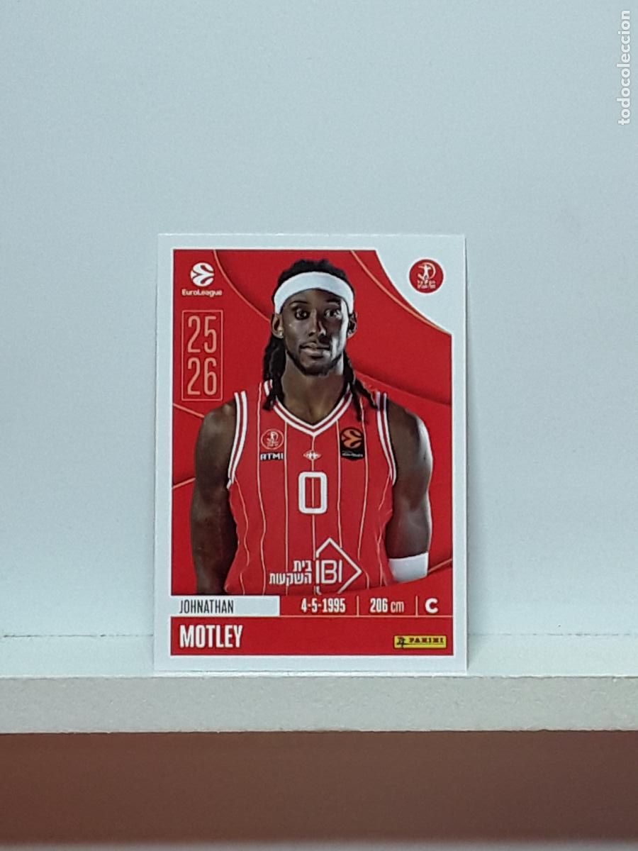 Coleccionismo deportivo: EUROLIGA 2025 2026 EUROLEAGUE 25 26 CROMO PANINI BALONCESTO N 211 HAPOEL TEL AVIV JOHNATHAN MOTLEY