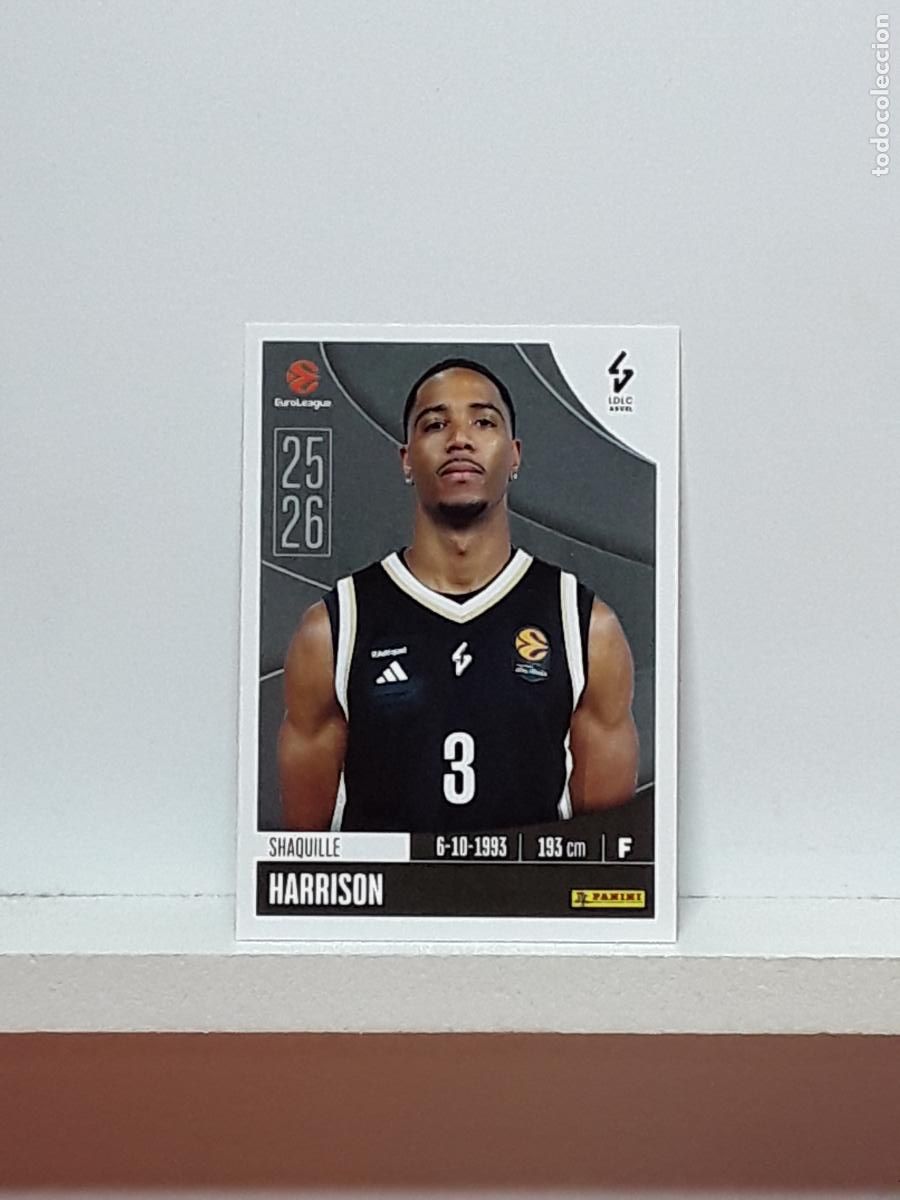 Collectionnisme sportif: EUROLIGA 2025 2026 EUROLEAGUE 25 26 CROMO PANINI BALONCESTO N 222 LDLC ASVEL SHAQUILLE HARRISON
