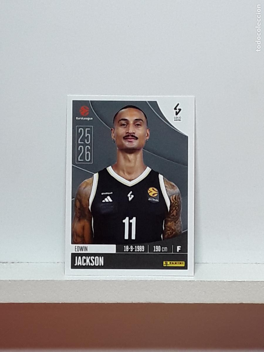 Collectionnisme sportif: EUROLIGA 2025 2026 EUROLEAGUE 25 26 CROMO PANINI BALONCESTO N 224 LDLC ASVEL EDWIN JACKSON