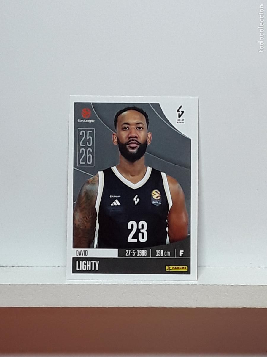 Collectionnisme sportif: EUROLIGA 2025 2026 EUROLEAGUE 25 26 CROMO PANINI BALONCESTO N 225 LDLC ASVEL DAVID LIGHTY