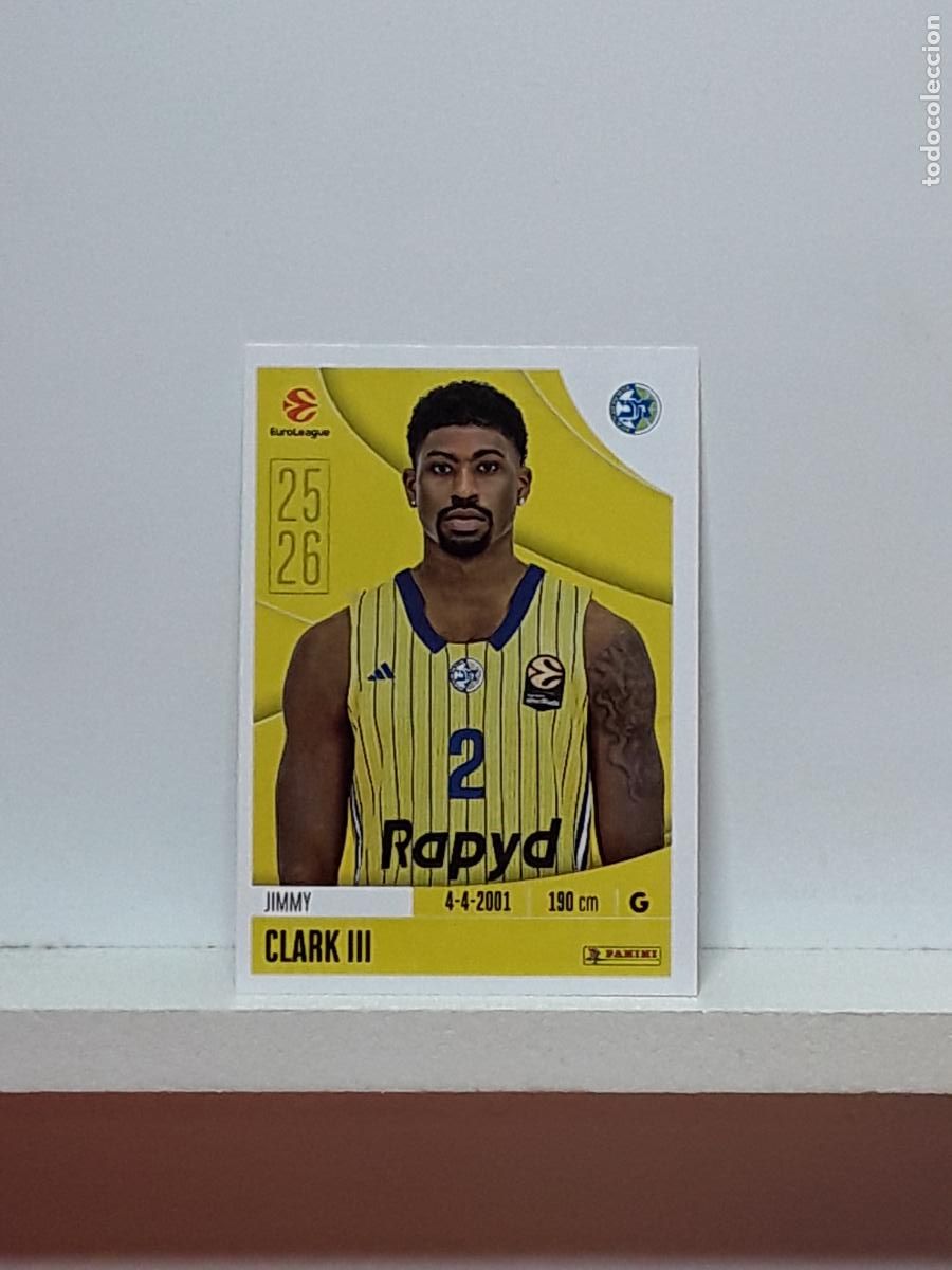 Coleccionismo deportivo: EUROLIGA 2025 2026 EUROLEAGUE 25 26 CROMO PANINI BALONCESTO N 233 MACCABI TEL AVIV JIMMY CLARK III
