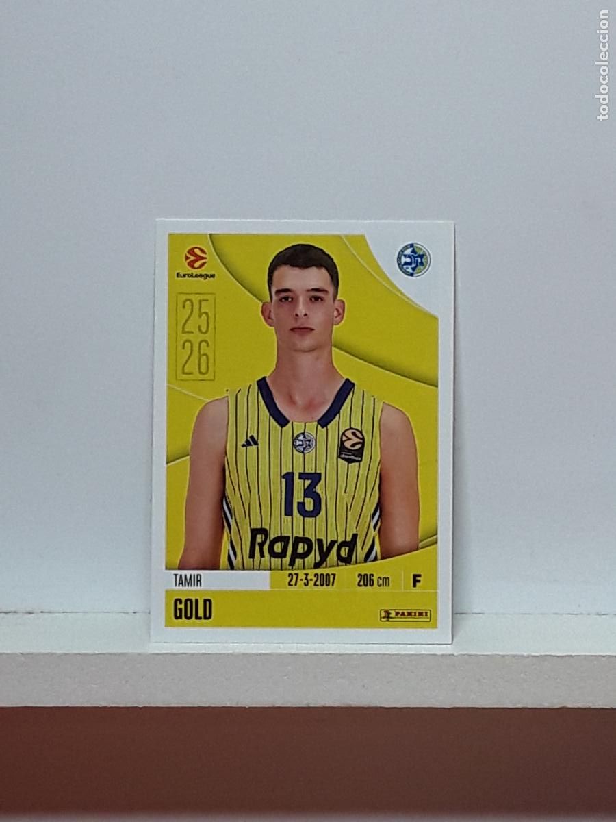 Collectionnisme sportif: EUROLIGA 2025 2026 EUROLEAGUE 25 26 CROMO PANINI BALONCESTO N 244 MACCABI TEL AVIV TAMIR GOLD