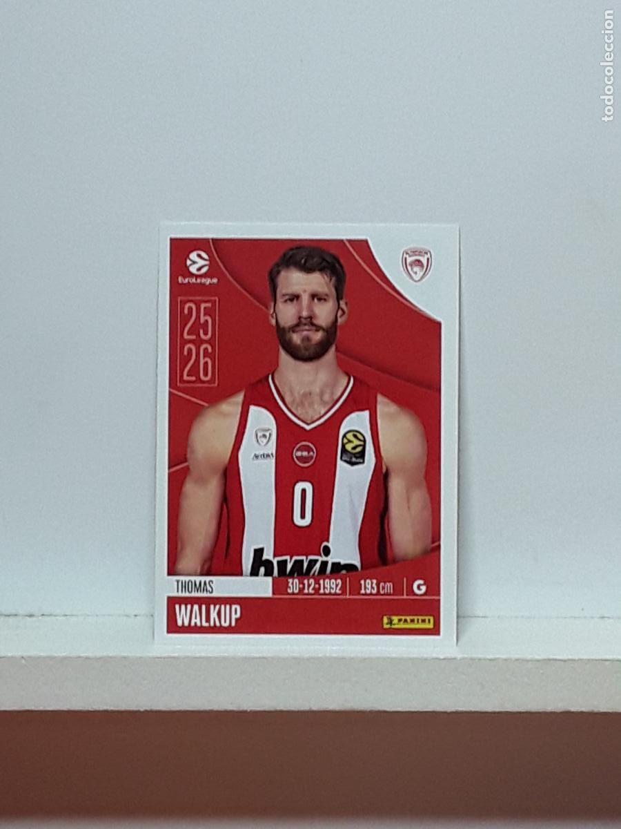 Coleccionismo deportivo: EUROLIGA 2025 2026 EUROLEAGUE 25 26 CROMO PANINI BALONCESTO N 250 OLYMPIACOS THOMAS WALKUP