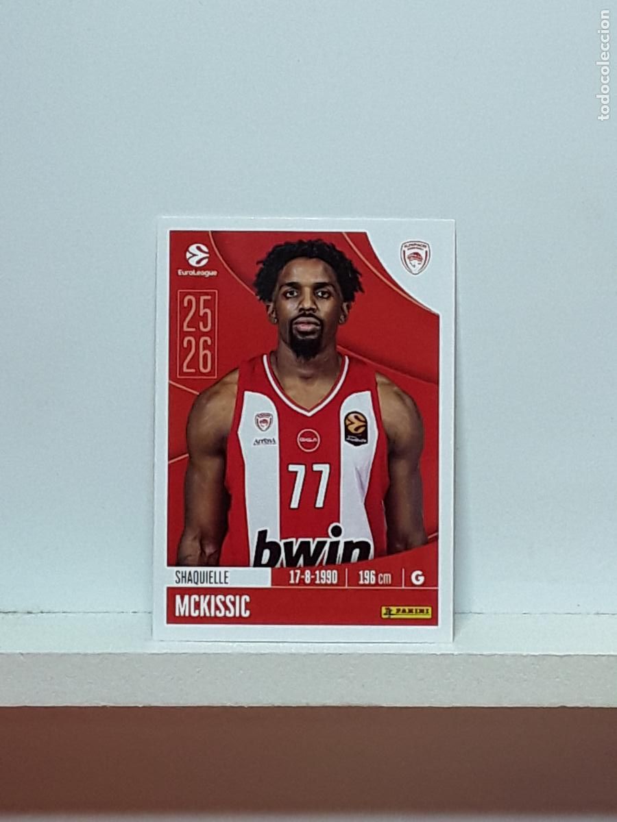 Coleccionismo deportivo: EUROLIGA 2025 2026 EUROLEAGUE 25 26 CROMO PANINI BALONCESTO N 256 OLYMPIACOS SHAQUIELLE MCKISSIC