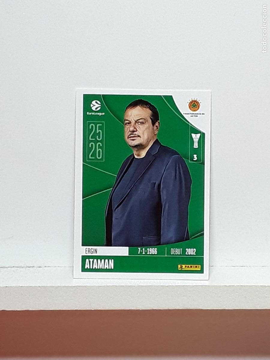 Coleccionismo deportivo: EUROLIGA 2025 2026 EUROLEAGUE 25 26 CROMO PANINI BALONCESTO N 266 PANATHINAIKOS ERGIN ATAMAN